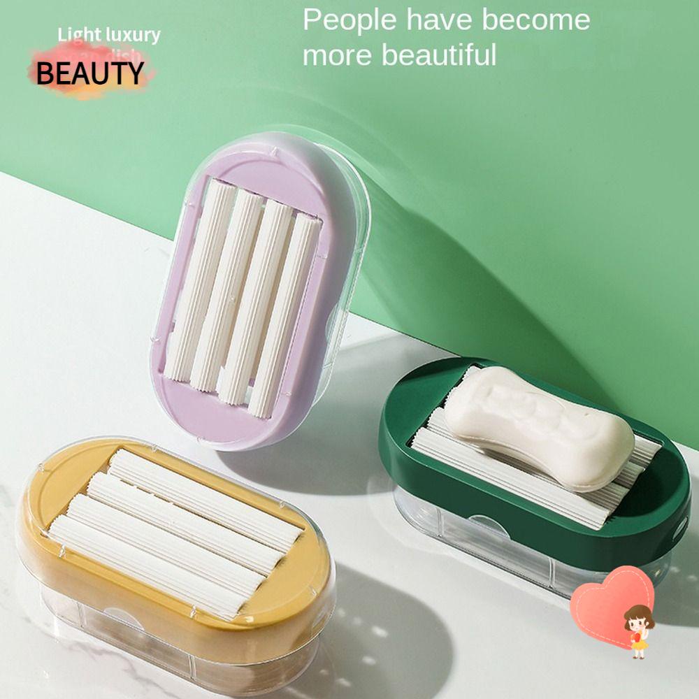 Beauty roller type soap box, spring design non-slip soap dish, hữu ích với sponge rollers đa chức năng giá đỡ xà phòng tạo bọt có thể tháo rời dụng cụ giặt là phòng tắm gia đình