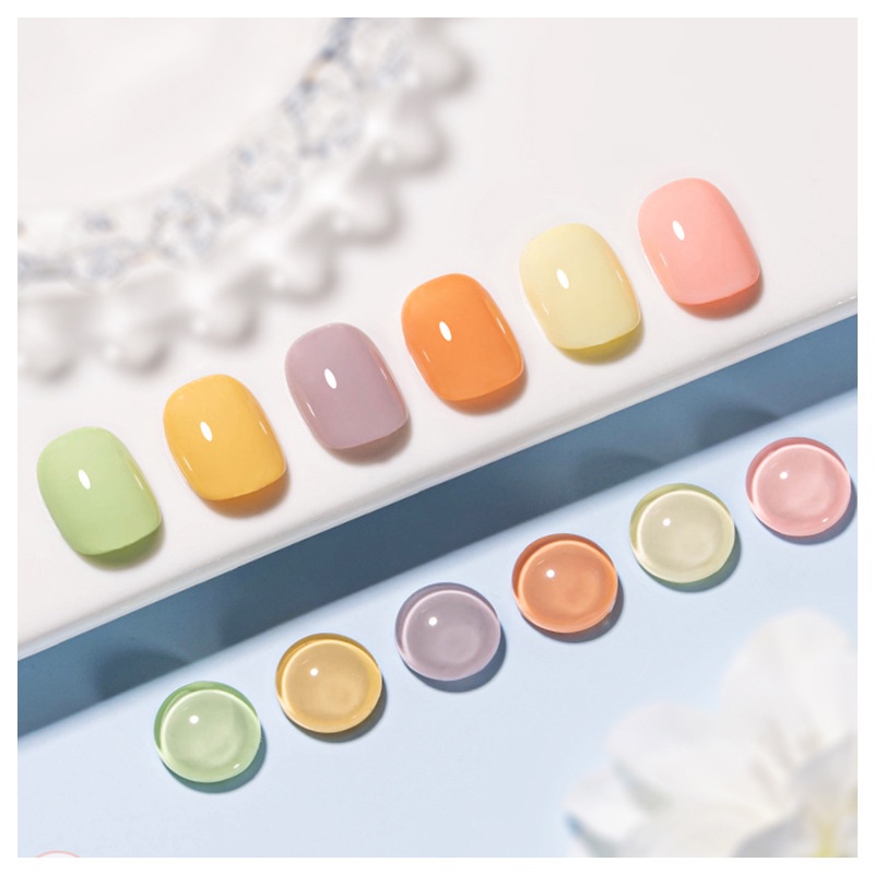 2023 gel dầu móng tay màu macaron mới bộ nâng cao móng tay dopamine màu phổ biến dành riêng cho cửa hàng làm móng