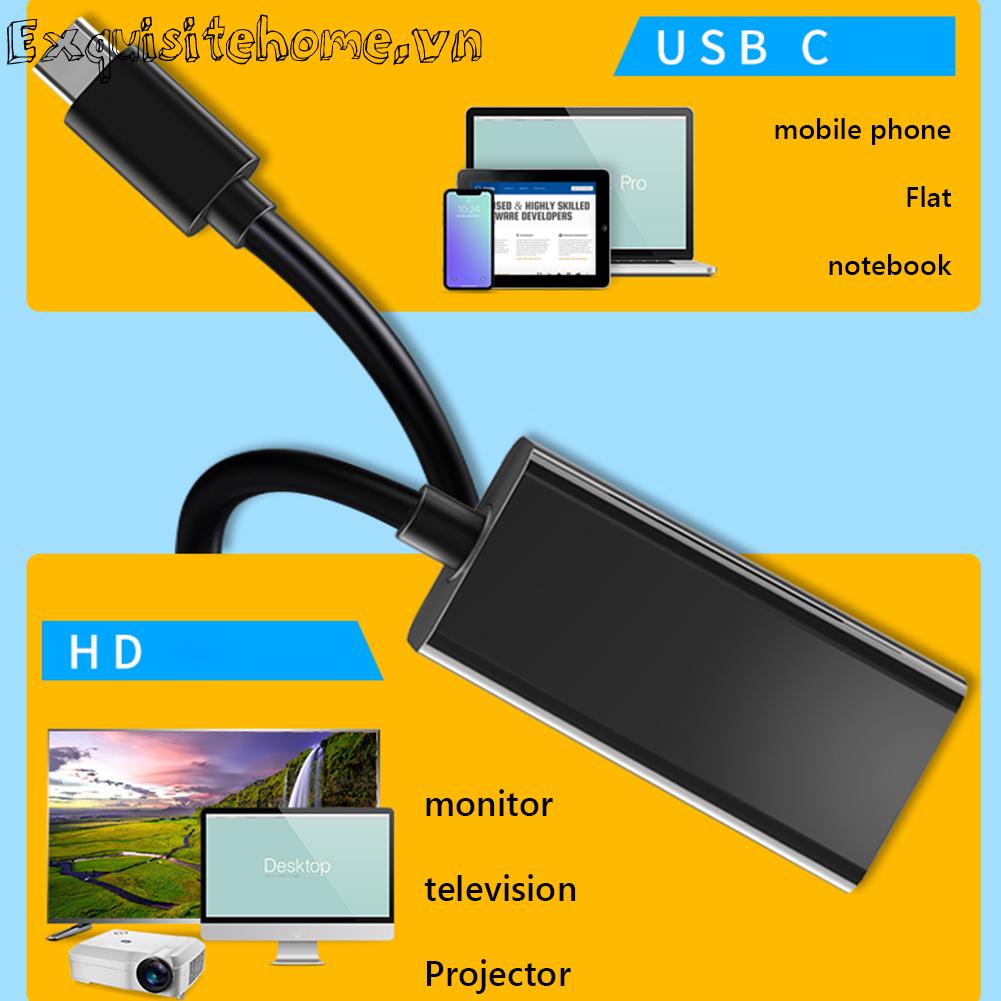 Cáp chuyển đổi tương thích 4k usb3.1 usb type c sang hdmi cho samsung microsoft