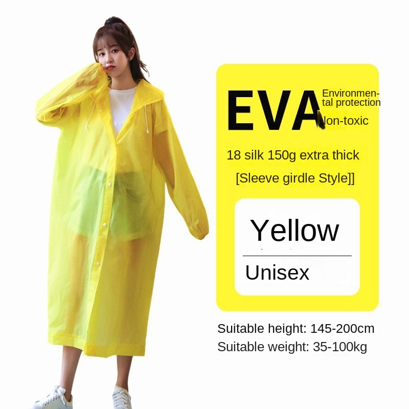 Áo mưa non-disposable dày áo mưa eva người lớn trẻ em thời trang du lịch ngoài trời di động one-piece áo mưa