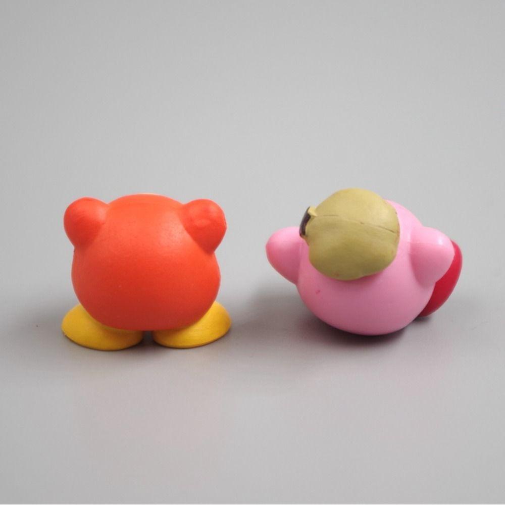 Mmluck kirby figurine doll, vật liệu tự làm hình anime, đồ chơi mô hình kirby ngôi sao hồng dễ thương pvc sưu tầm