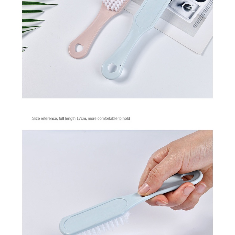 Bàn chải nhựa nhỏ tình yêu bàn chải làm sạch giày lông mềm bàn chải làm sạch giày bàn chải giặt quần áo bàn chải bàn chải giày tth207