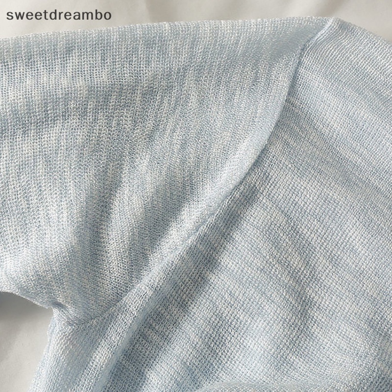 Áo Cardigan chống nắng mỏng tay dài có dây buộc thời trang mùa hè màu trơn cho nữ