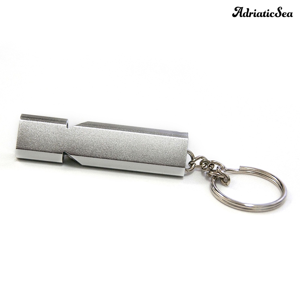Ad-outdoor camping double tube high frequency survival whistle công cụ tự vệ