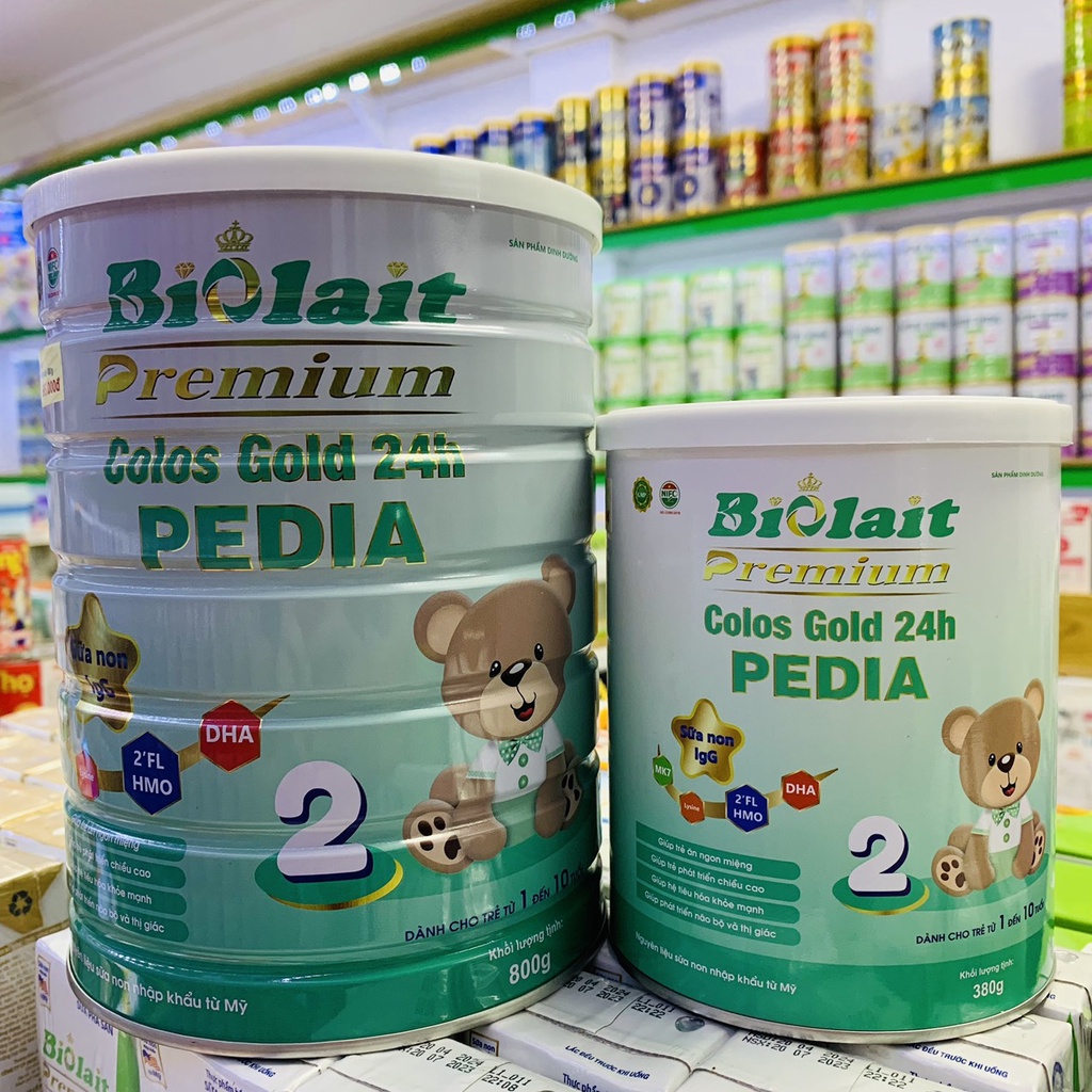 Sữa Non Biolait Colos Gold 24H PEDIA SỐ 2 Giúp Hệ Tiêu Hóa Khỏe Mạnh, Phát Triển Chiều Cao, Não Bộ