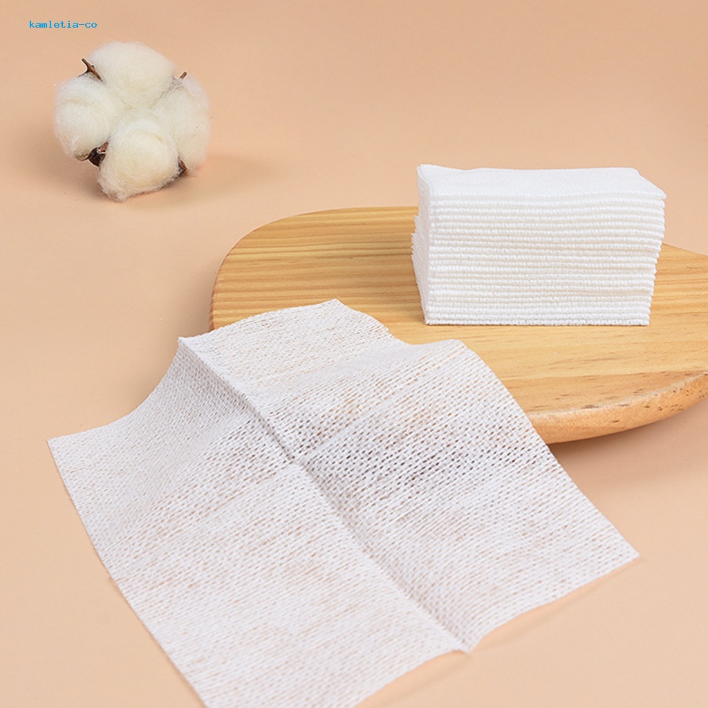 Ka * cotton pad để tẩy trang chăm sóc da miếng bông trang điểm mỏng soft lint-free 100pcs khô / ướt sử dụng móng tay / môi / mắt tẩy trang dùng một lần non-woven for toner