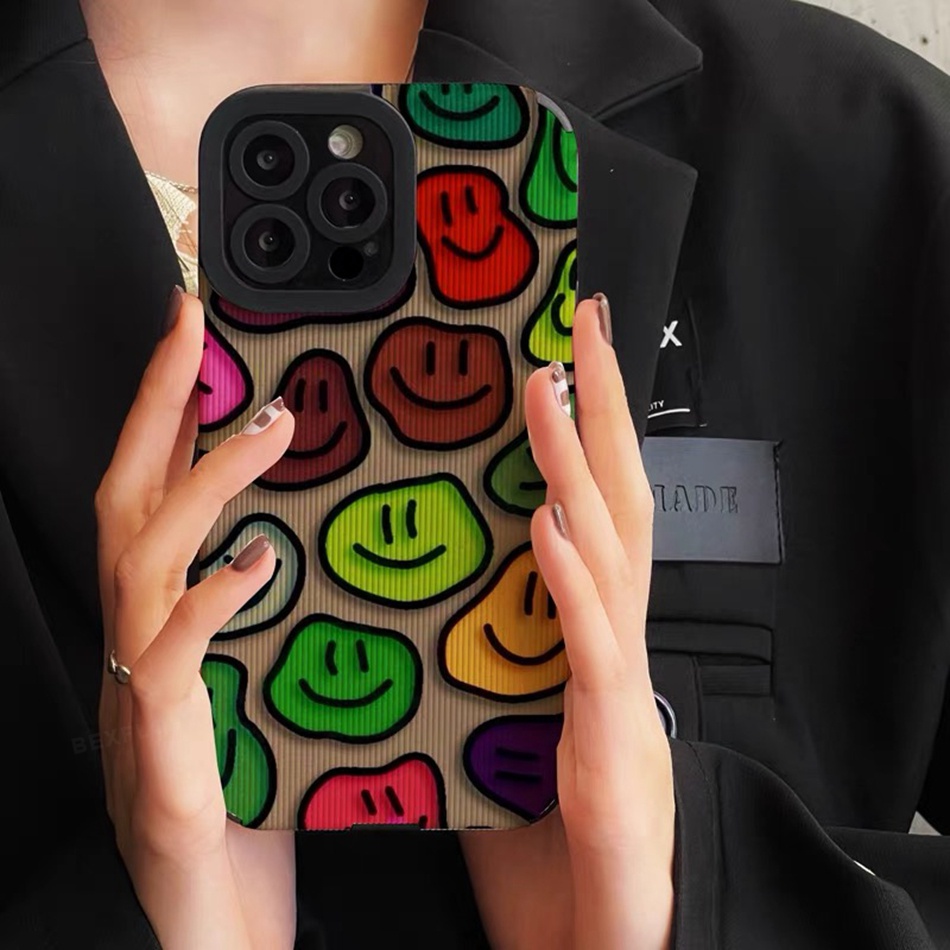 Rainbow luxury pu leather case cho iphone 11 12 13 14 pro max 11pro 12pro 13pro 7 8 plus x xr xs max se 2022 Ốp điện thoại silicon bảo vệ máy ảnh Ốp điện thoại mềm chống sốc