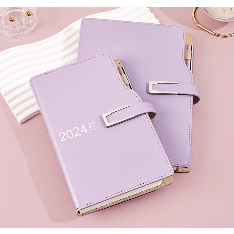 2024 agenda planner organizer diary a5 a6 notebook tạp chí hàng ngày văn phòng phẩm notepad lịch sketchbook office note book
