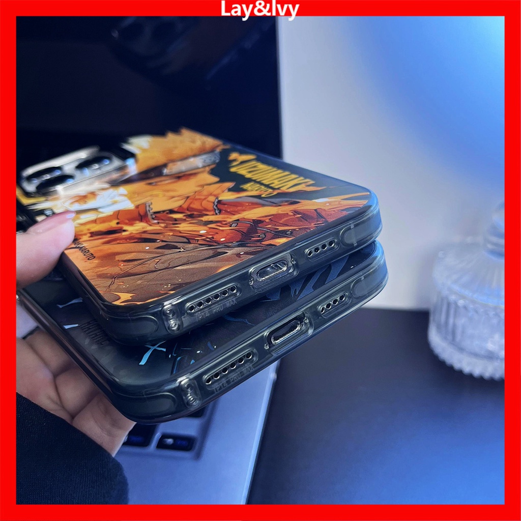 Phim hoạt hình phim hoạt hình anime naruto naruto kakashi mạ khung ống kính kim loại imd vỏ điện thoại silicon thích hợp cho iphone 14 14pro 14max 13promax 12 12promax 11