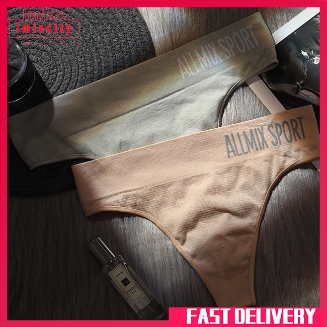 Imixcity phụ nữ sexy giữa eo chuỗi thể thao quần lót cotton đồ lót phụ nữ thời trang thong đồ lót liền mạch tanga