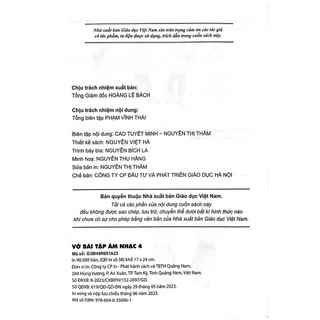 Vở Bài Tập Âm Nhạc 4 (Kết Nối) (Chuẩn)