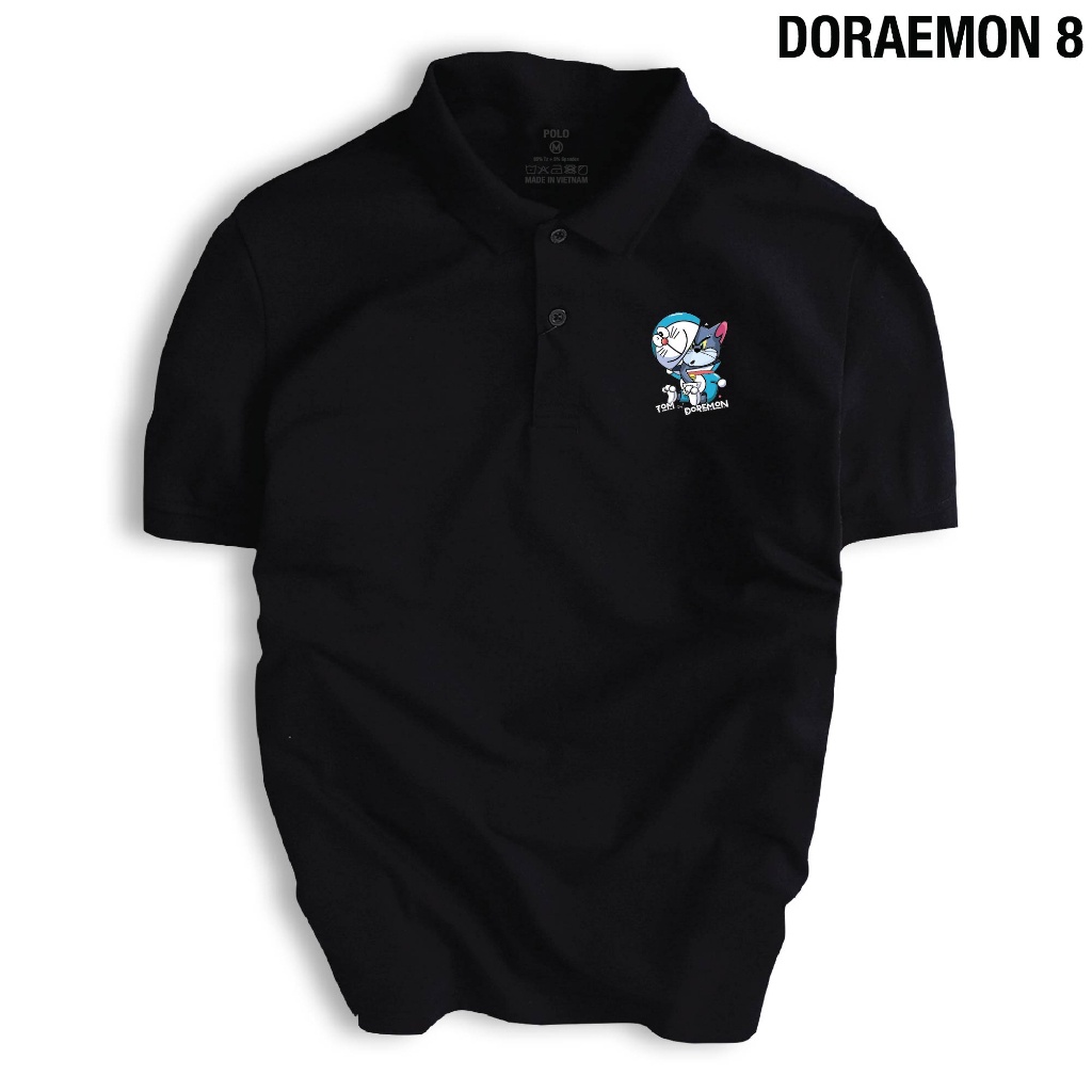 Áo thun POLO Unisex DORAEMON 8 chất liệu cao cấp, phong cách năng động