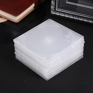 CLEARLINE 20 Cái CD, Hộp PP vuông trong suốt phong cách mỏng, Vỏ PP đĩa đơn có thể cài đặt DVD Hộp lưu trữ DVD
