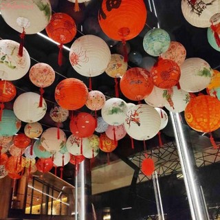 Dalton paper lantern, treo paper mid-autumn lantern, portable handmade three-dimensional glowing new year