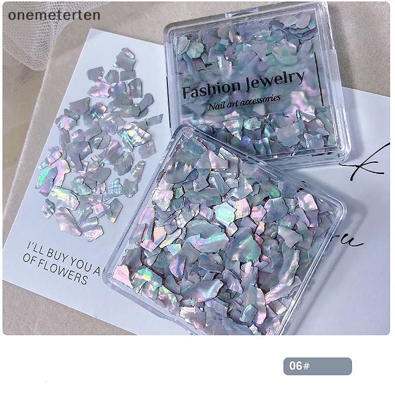 Rten aurora nail shell sequins lấp lánh gradient symphony polarized flakes symphony abalone shell diy nail decoration n