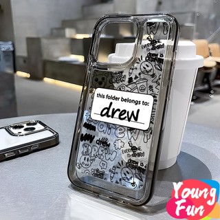 Ốp OPPO Drew thương hiệu thời trang trong suốt Vẽ nguệch ngoạc Vỏ Vỏ túi khí cho oppo a15 / a15s / a35 5g / a16 / a16s / a54s / a16k / a16e / a17 / a17k / a31 2020 / a8 / a5 / a3s / a12e a5 2020 / a9 2020 a53 2020
