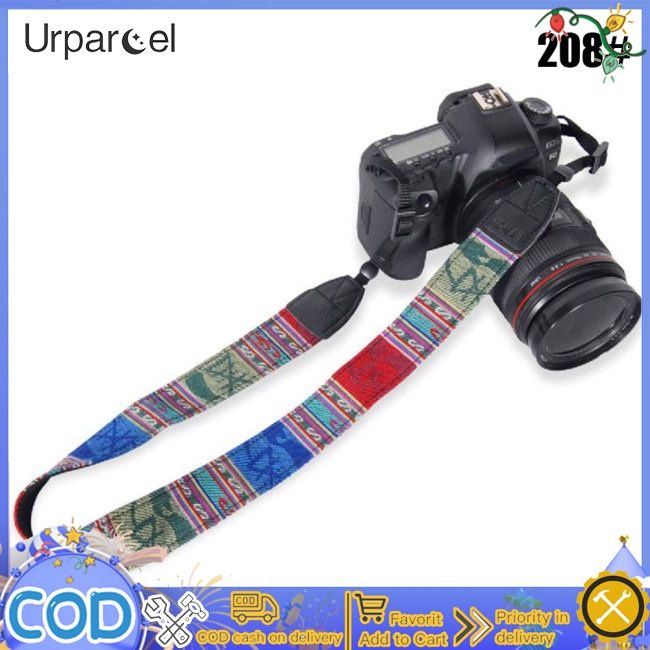 Máy ảnh urparcel dây đeo cổ vai có thể điều chỉnh thời trang máy ảnh slr đai chụp ảnh tương thích cho canon sony panasonic