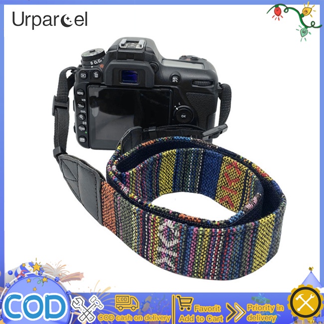 Máy ảnh urparcel dây đeo cổ vai có thể điều chỉnh thời trang máy ảnh slr đai chụp ảnh tương thích cho canon sony panasonic