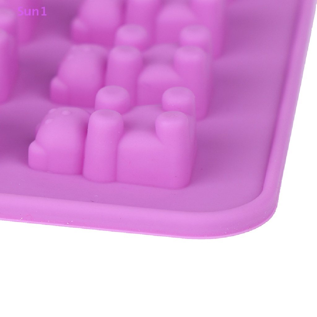 Khuôn Silicone Làm Đá / Chocolate / Kẹo / Thạch Hình Gấu 53 Ngăn Tiện Dụng # Well well #