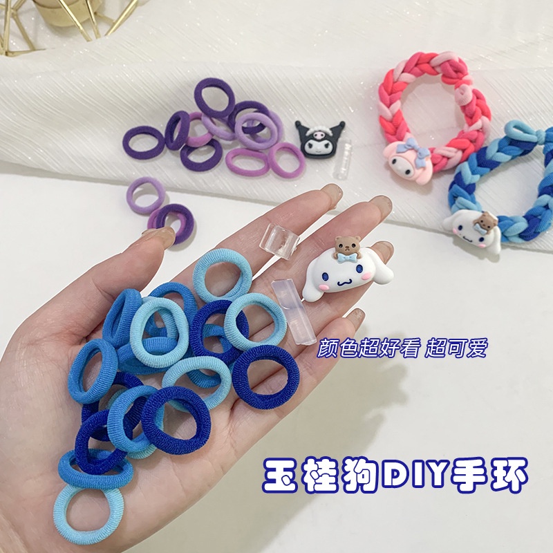 Sanrio Dây Thun Buộc Tóc / Vòng Tay DIY Bằng Cao Su