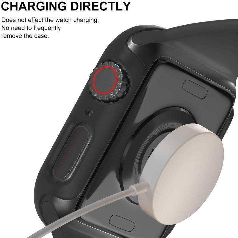 Kính Cường Lực Chống Rơi + Miếng Dán Bảo Vệ Màn Hình Cho iWatch 45mm 41mm 44mm 42mm 40mm 38mm 44mm 42mm 40mm