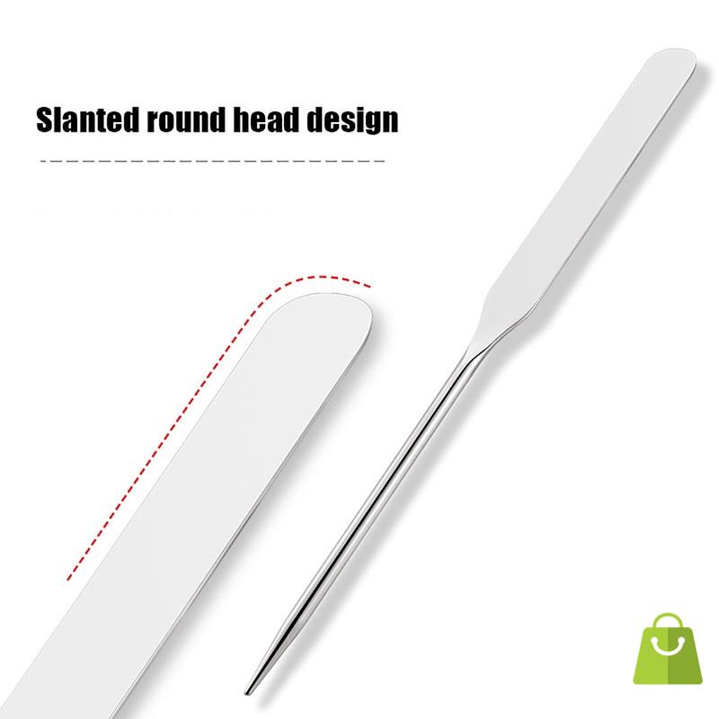 1 Que Trộn Màu Sắc Bằng Thép Không Gỉ Dùng Trang Điểm