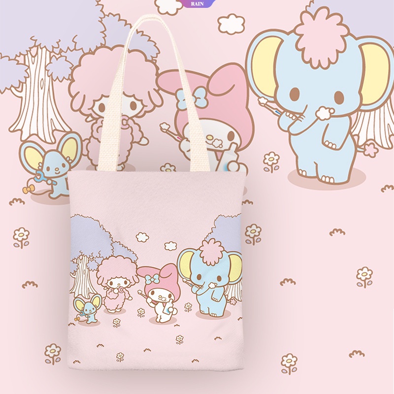 Túi Xách Canvas Họa Tiết Hoạt Hình Sanrio My Melody Phong Cách Nhật Bản 2023