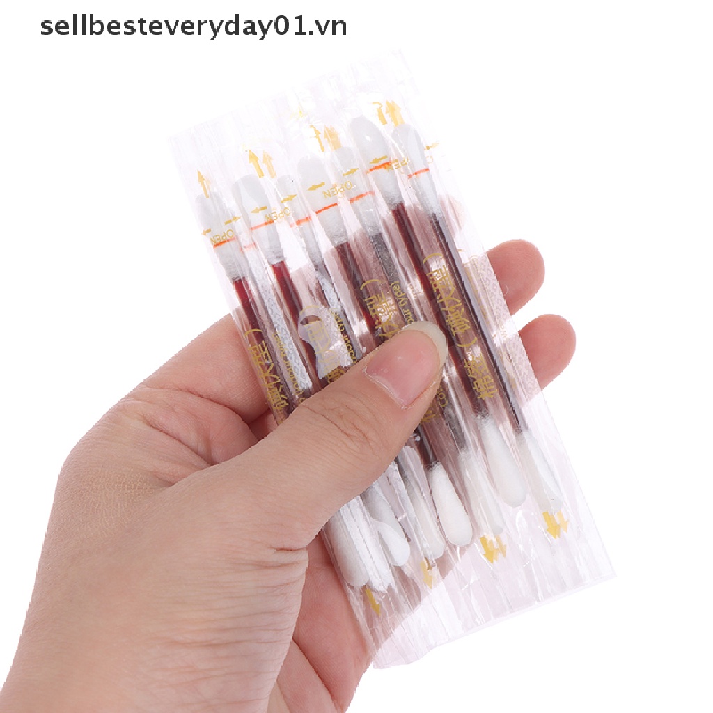 Set 10 Tăm Bông Iốt Iốt Dùng Một Lần Khẩn Cấp Vệ Sinh Tai Mũi