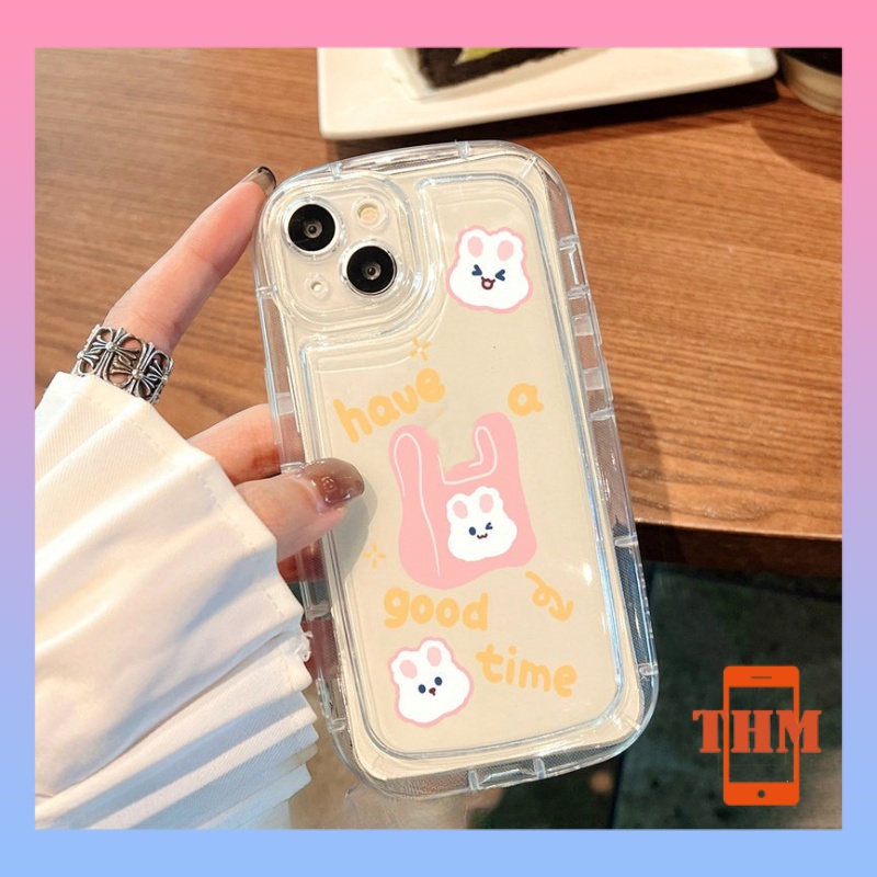 ốp lưng iphone xà phòng thỏ trắng túi, vỏ mềm trong suốt giảm chấn Cho Iphone 6 / 6S / 6splus / se / 7 / 7plus / 8 / 8plus / X / xs / xsmax / 11 / 12 / 13 / 14 / Plus / pro / pro max-408