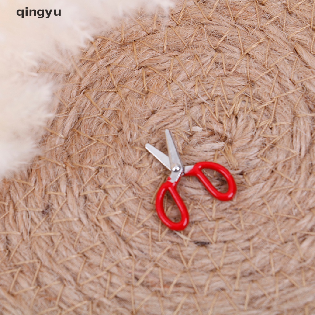 Qingyu Kéo Kim Loại mini Tỉ Lệ 1: 12 Trang Trí Nhà Búp Bê