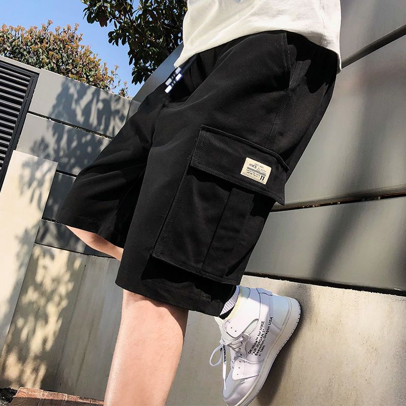 Quần short nam kaki Bigsize Quần đùi ngố túi hộp cạp chun lưng thun đen mùa hè Phong cách Hàn Quốc Thời Trang cao cấp đẹp