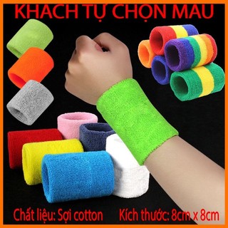 Băng đeo cổ tay tập gym, cầu lông, tennis, bóng rổ thấm và chặn mồ hôi cổ tay