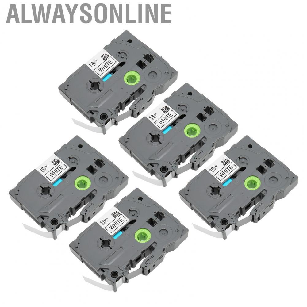 Alwaysonline Printer Label Maker Tape  ABS Material 8m Length 12mm Width for PT 1290