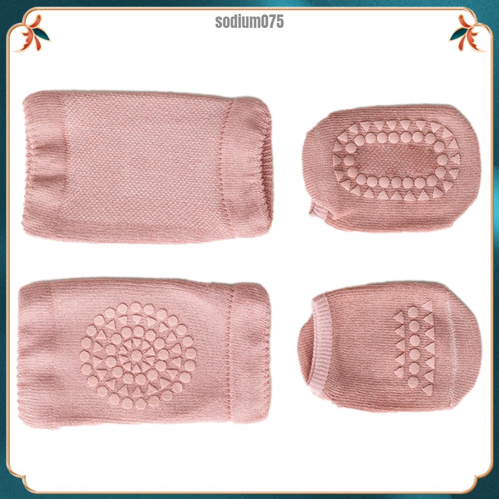 Sodium075 Miếng Lót Đầu Gối Cho Bé Bộ Vớ Chống Trơn Trượt Tập Bò Đi Bảo Vệ An Toàn Thân Thiện Với Làn Da Đệm Và Tất