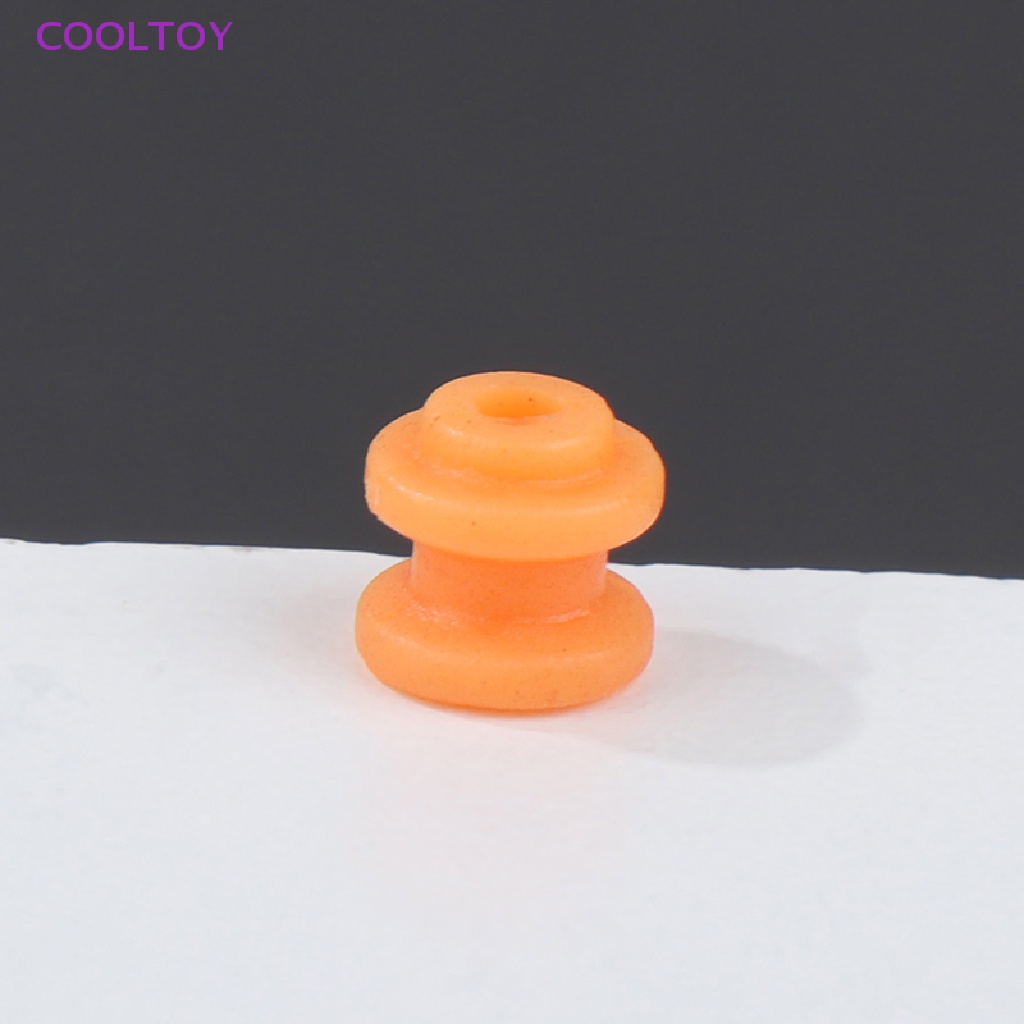 Cooltoy Set 10 Ròng Rọc Bánh Răng Ròng Rọc Mô Hình Đồ Chơi DC 2mm Màu Cam