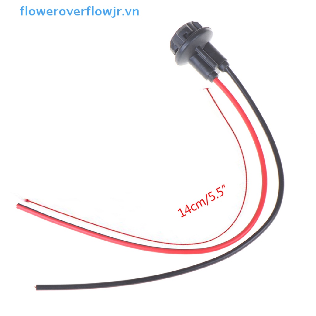 2 Chuôi Bóng Đèn T10 W5W Bằng Cao Su Mềm Cho Xe Hơi