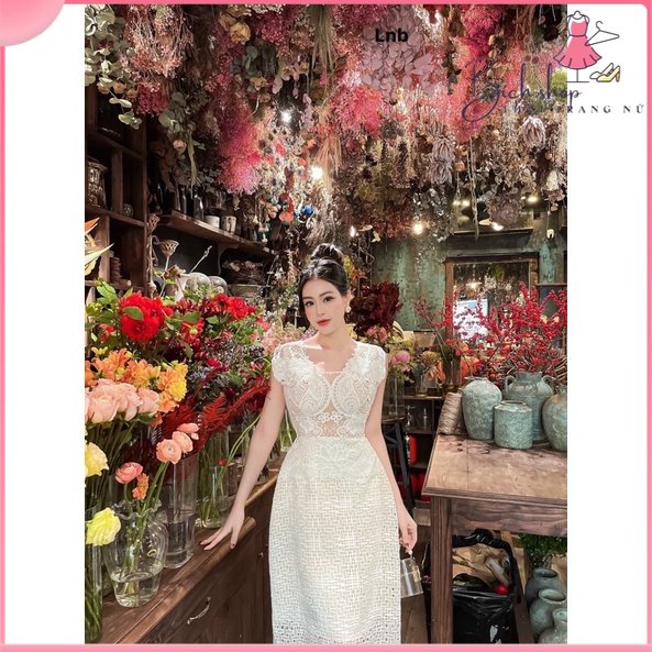 Đầm ren hàng thiết kế , nhẹ nhàng. Váy thiết kế tinh tế tạo nên sự sang trọng thanh lịch