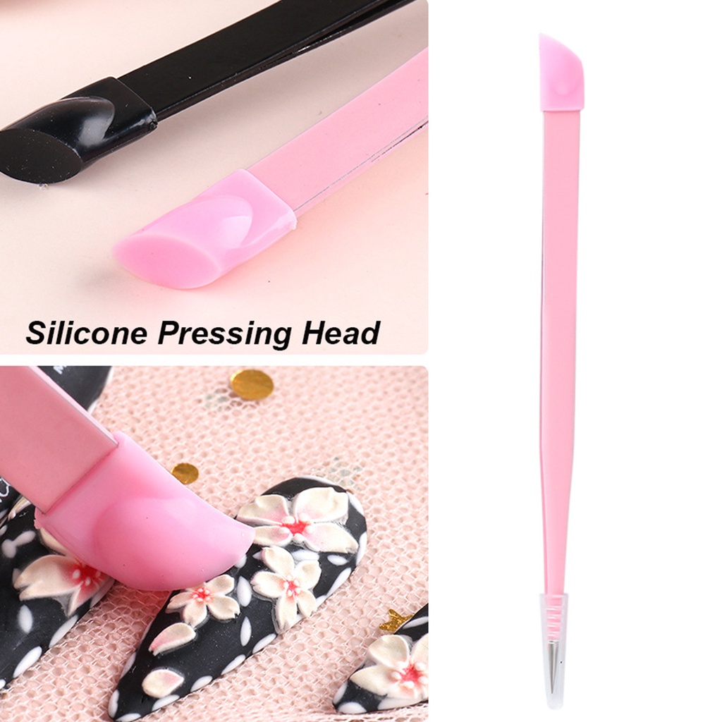 Nhíp Hai Đầu Bằng Thép Không Gỉ Đa Chức Năng Cho Làm Móng