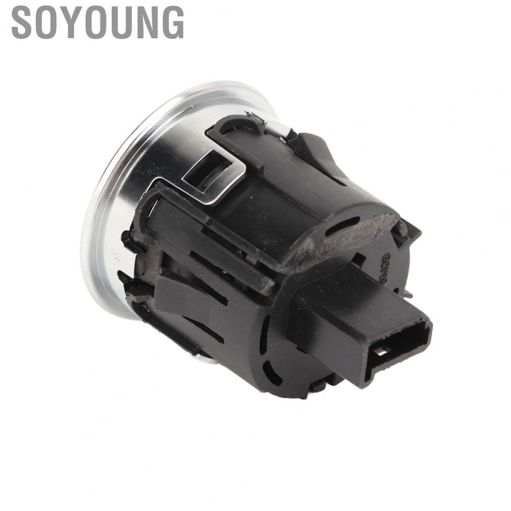 Soyoung Ignition Button Switch  Perfect Match LR037611 Direct Replacement Scratch Resistant Black Push Start for Car
