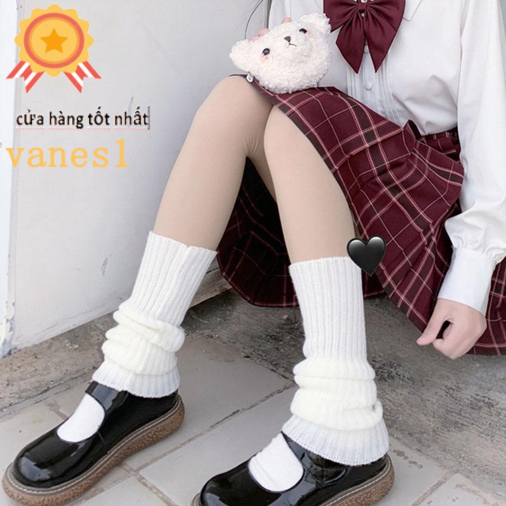 Vớ Len Giữ Ấm Chân Mùa Thu Đông Phong Cách Lolita Nhật Bản Cho Nữ 1 Ốp