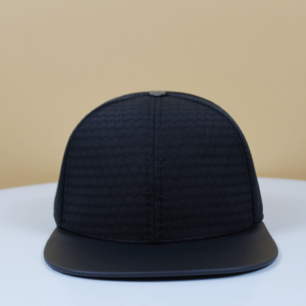 Mũ Nón Snapback Họa Tiết Caro Đen Kết Da Nón HipHop Phong Cách Thời Trang Nam Nữ