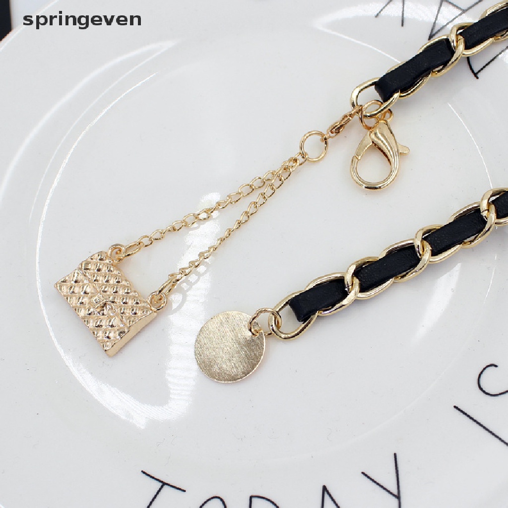 Thắt Lưng Da PU Khóa Kim Loại Tua Rua Dài Điều Chỉnh Được Thời Trang Cho Nữ