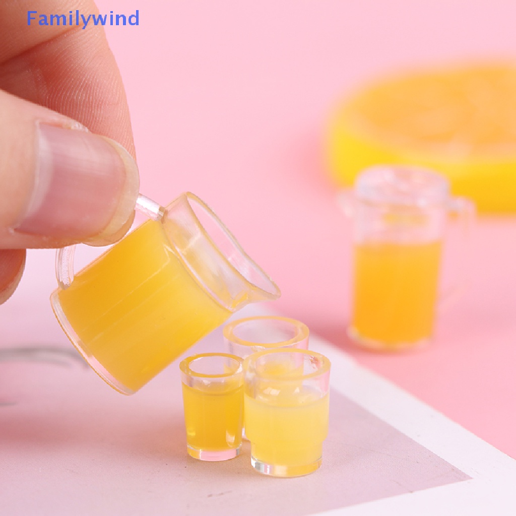 Set 2 / 3 Chai Nước Ép Mini Tỉ Lệ 1 / 12 Cho Nhà Búp Bê 1 / 2