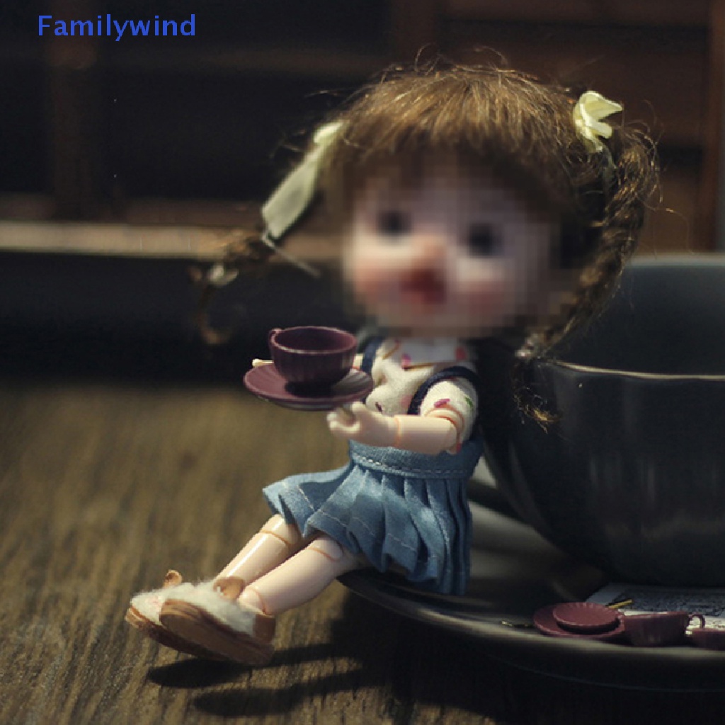 Set 3 Muỗng / Tách Cà Phê / Đĩa Mini Tỉ Lệ 1: 12 Dùng Trang Trí Nhà Búp Bê