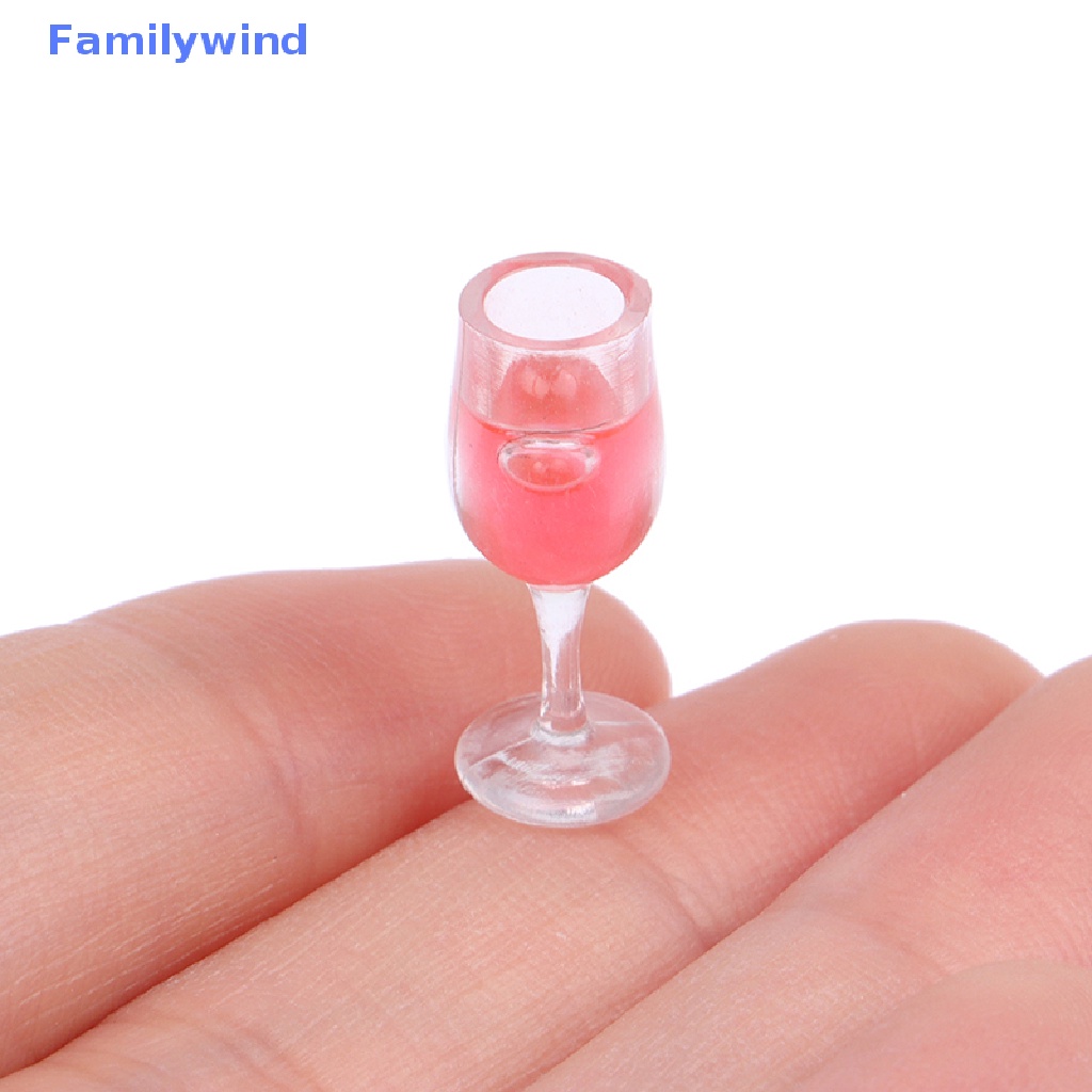 Set 5 Ly Rượu Mini Tỉ Lệ 1 / 12 Dùng Để Trang Trí Nhà Búp Bê