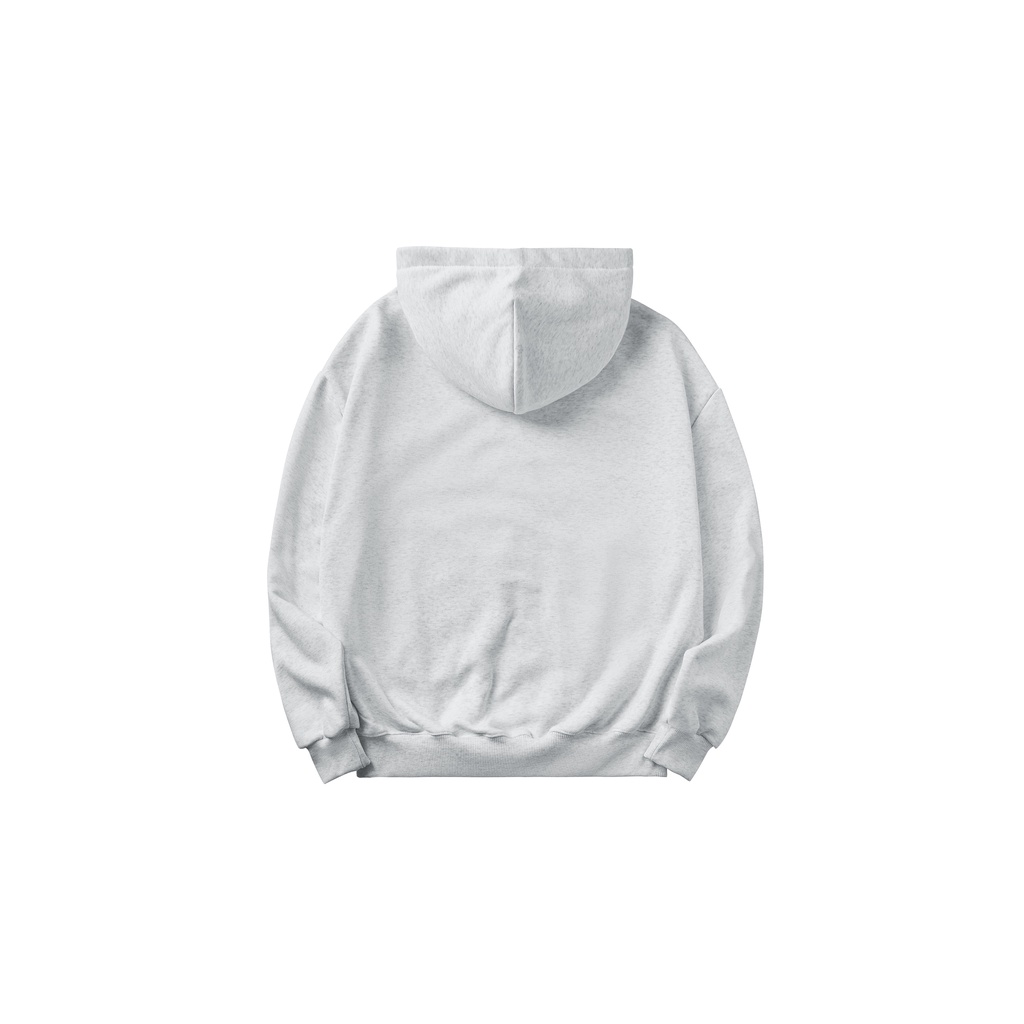 Áo Heather Gray Zip-up Hoodie