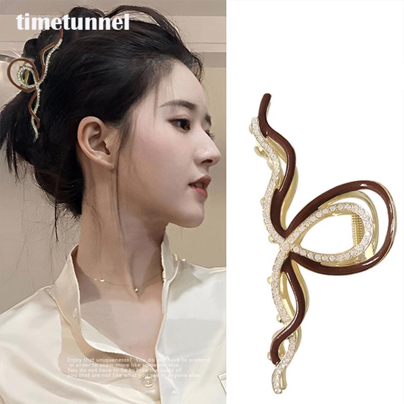 Kẹp Tóc Ruy Băng Bằng Kim Loại Tạo Kiểu Tóc Thời Trang Cho Nữ