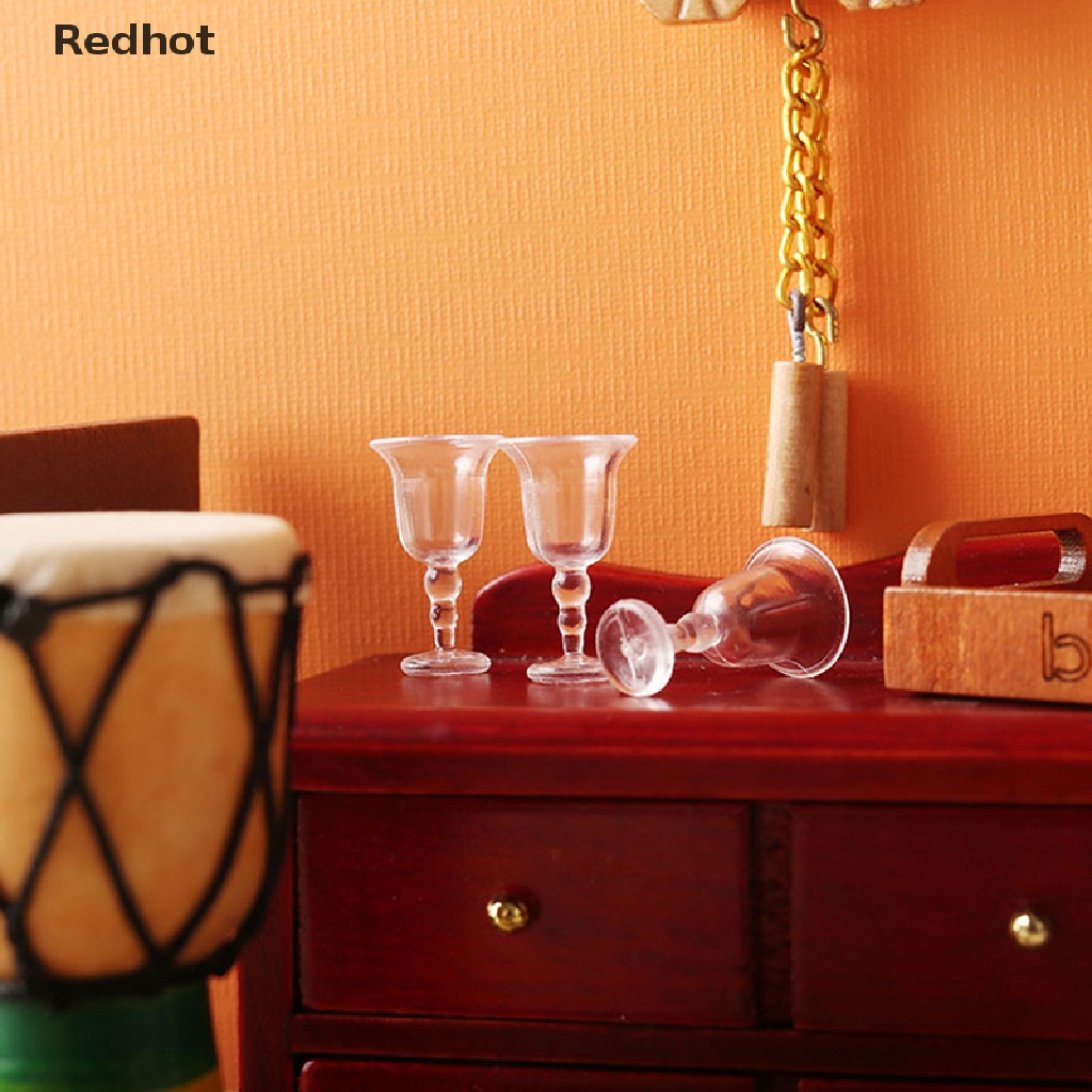 Bộ 4 Ly Rượu Thu Nhỏ Trang Trí Nhà Búp Bê