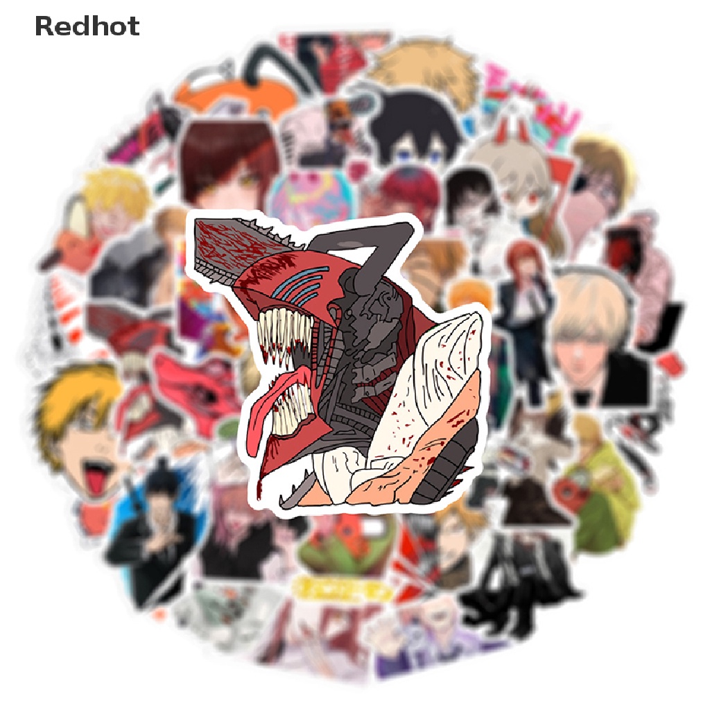 Bộ 50 Miếng Dán Hành Lý Bằng PVC Họa Tiết Anime Nhật Bản