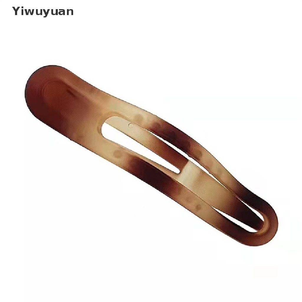 < Yiwuyuan > Kẹp Cá Mập Bằng Acrylic Nhám Chéo Bản Lớn Hàn Quốc